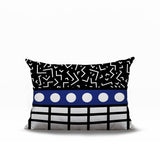 Poptik Abstract Reversible Indoor/Outdoor Rectangle Pillow