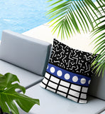 Poptik Abstract Reversible Indoor/Outdoor Square Pillow