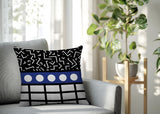 Poptik Abstract Reversible Indoor/Outdoor Square Pillow