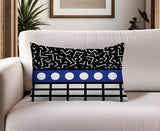 Poptik Abstract Reversible Indoor/Outdoor Rectangle Pillow