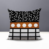 Poptik Abstract Reversible Indoor/Outdoor Square Pillow