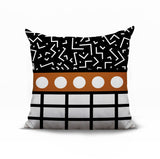 Poptik Abstract Reversible Indoor/Outdoor Square Pillow