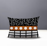 Poptik Abstract Reversible Indoor/Outdoor Rectangle Pillow