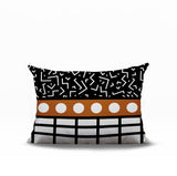 Poptik Abstract Reversible Indoor/Outdoor Rectangle Pillow