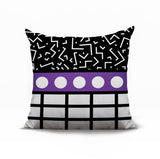 Poptik Abstract Reversible Indoor/Outdoor Square Pillow