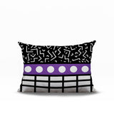 Poptik Abstract Reversible Indoor/Outdoor Rectangle Pillow