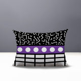 Poptik Abstract Reversible Indoor/Outdoor Rectangle Pillow
