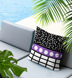 Poptik Abstract Reversible Indoor/Outdoor Square Pillow