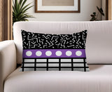 Poptik Abstract Reversible Indoor/Outdoor Rectangle Pillow