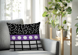 Poptik Abstract Reversible Indoor/Outdoor Square Pillow