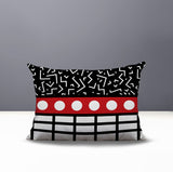 Poptik Abstract Reversible Indoor/Outdoor Rectangle Pillow