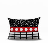 Poptik Abstract Reversible Indoor/Outdoor Rectangle Pillow