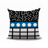 Poptik Abstract Reversible Indoor/Outdoor Square Pillow
