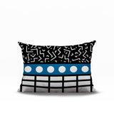 Poptik Abstract Reversible Indoor/Outdoor Rectangle Pillow
