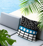 Poptik Abstract Reversible Indoor/Outdoor Rectangle Pillow