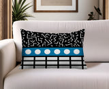 Poptik Abstract Reversible Indoor/Outdoor Rectangle Pillow