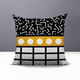 Poptik Abstract Reversible Indoor/Outdoor Square Pillow