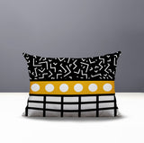 Poptik Abstract Reversible Indoor/Outdoor Rectangle Pillow