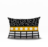 Poptik Abstract Reversible Indoor/Outdoor Rectangle Pillow