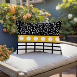 Poptik Abstract Reversible Indoor/Outdoor Rectangle Pillow