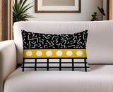 Poptik Abstract Reversible Indoor/Outdoor Rectangle Pillow