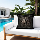 Porshia Floral Spun Polyester Square Indoor/Outdoor Throw Pillow