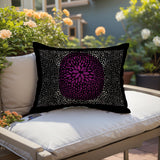 Porshia Floral Spun Polyester Lumbar Indoor/Outdoor Throw Pillow