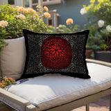 Porshia Floral Spun Polyester Lumbar Indoor/Outdoor Throw Pillow