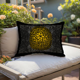 Porshia Floral Spun Polyester Lumbar Indoor/Outdoor Throw Pillow
