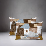Praxies Patches Indoor/Outdoor Reversible Rectangular Pillow