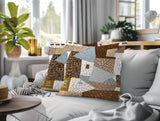 Praxies Patches Indoor/Outdoor Reversible Square Pillow