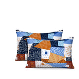 Praxies Patches Indoor/Outdoor Reversible Rectangular Pillow