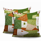 Praxies Patches Indoor/Outdoor Reversible Square Pillow