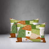 Praxies Patches Indoor/Outdoor Reversible Rectangular Pillow