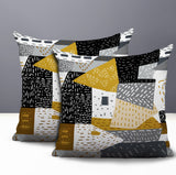 Praxies Patches Indoor/Outdoor Reversible Square Pillow