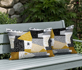 Praxies Patches Indoor/Outdoor Reversible Rectangular Pillow
