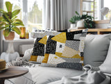Praxies Patches Indoor/Outdoor Reversible Square Pillow