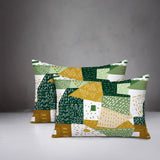 Praxies Patches Indoor/Outdoor Reversible Rectangular Pillow