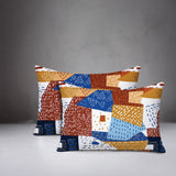 Praxies Patches Indoor/Outdoor Reversible Rectangular Pillow
