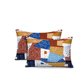 Praxies Patches Indoor/Outdoor Reversible Rectangular Pillow