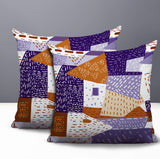 Praxies Patches Indoor/Outdoor Reversible Square Pillow