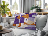 Praxies Patches Indoor/Outdoor Reversible Square Pillow
