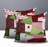Praxies Patches Indoor/Outdoor Reversible Square Pillow
