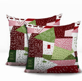 Praxies Patches Indoor/Outdoor Reversible Square Pillow