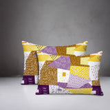 Praxies Patches Indoor/Outdoor Reversible Rectangular Pillow