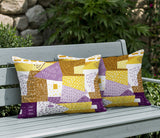 Praxies Patches Indoor/Outdoor Reversible Rectangular Pillow