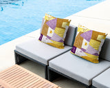 Praxies Patches Indoor/Outdoor Reversible Square Pillow