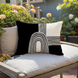 Priam Abstract Reversible Indoor/Outdoor Rectangular Pillow