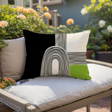 Priam Abstract Reversible Indoor/Outdoor Rectangular Pillow