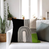 Priam Abstract Spun Polyester Square Indoor/Outdoor Throw Pillow